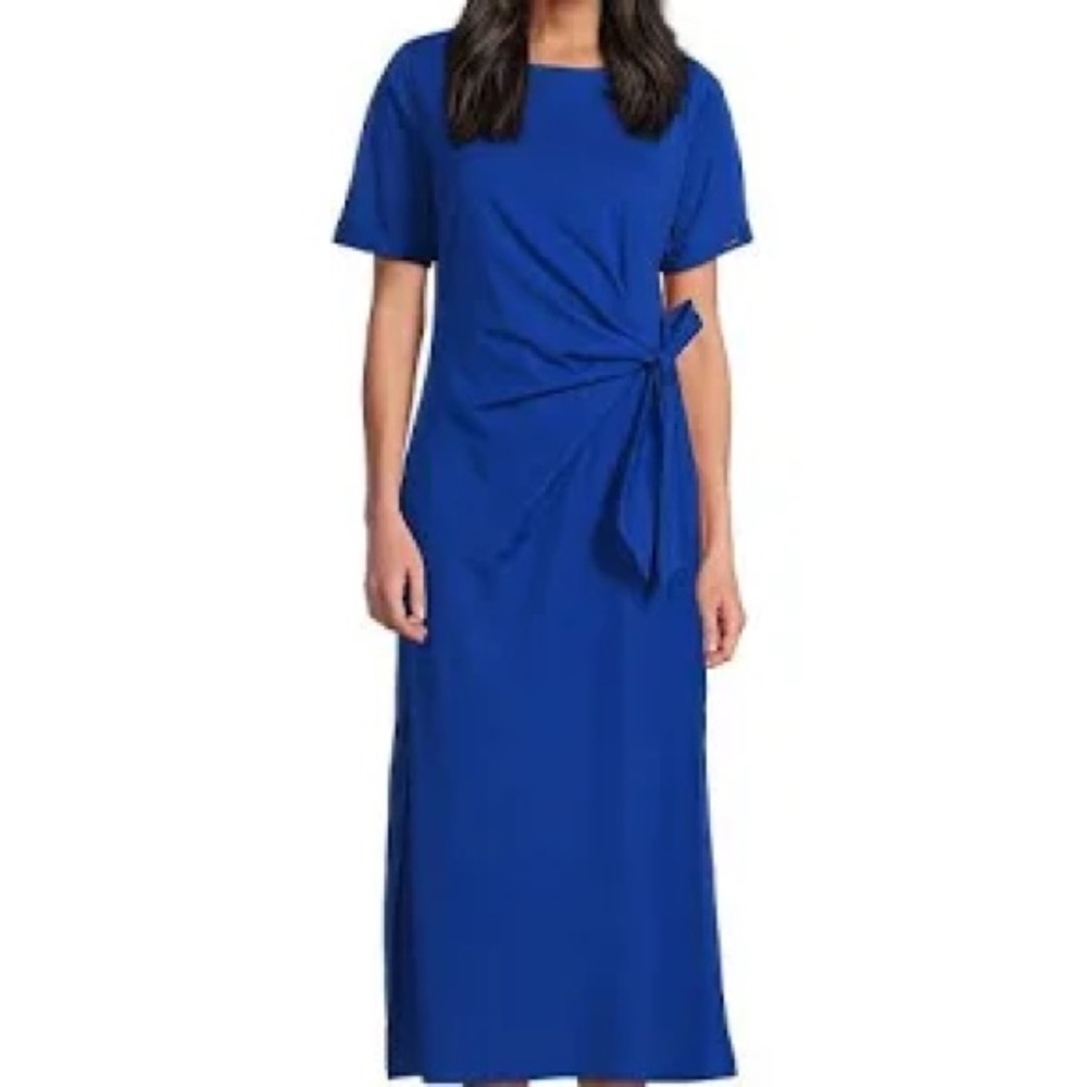DKNY Royal Blue T-shirt Midi Dress